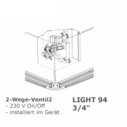 2 Wege Ventilbaugruppen 3/4", LIGHT 94, intern, installiert